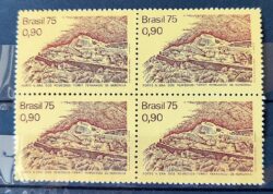 C 879 Selo Fortalezas Coloniais N S Remedios 1975 Quadra CMC