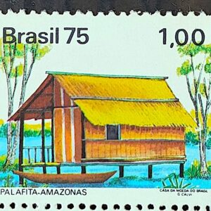 C 882 Selo Habitacoes no Brasil Palafita AM 1975 2