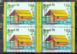 C 882 Selo Habitacoes no Brasil Palafita AM 1975 Quadra