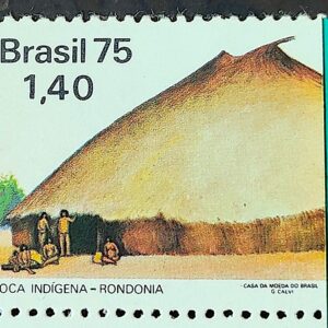 C 884 Selo Habitacoes no Brasil Oca RN 1975