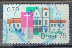 C 908 Selo Cidades Historicas do Brasil Sao Cristovao Sergipe 1975 Circualdo 1