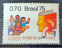 C 909 Selo Dia do Livro Crianca Literatura Educacao 1975 MH
