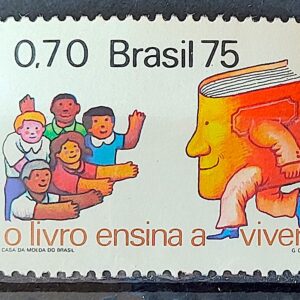 C 909 Selo Dia do Livro Crianca Literatura Educacao 1975