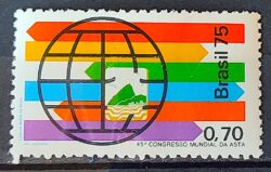C 910 Selo Congresso Mundial da Asta Turismo 1975
