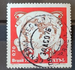 C 911 Selo Natal Religiao 1975 Circulado 3