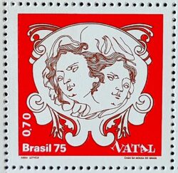 C 911 Selo Natal Religiao Anjos 1975