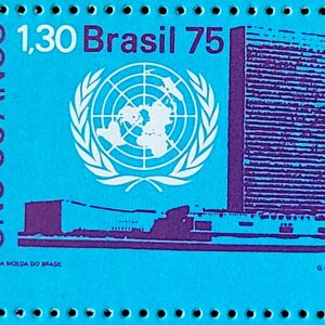 C 920 Selo Aniversario da ONU Mapa 1975