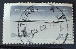 C 923 Selo Aviao Concorde Aviacao 1976 Circulado 1