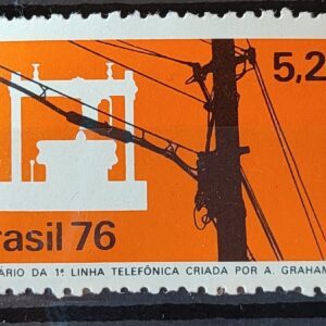 C 925 Selo Centenario do Telefone Comunicacao 1976