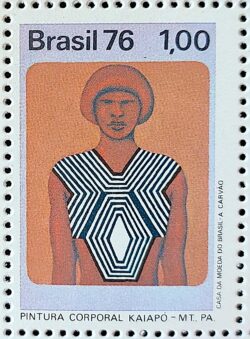C 927 Selo Cultura Indigena Indio Kaiapo 1976