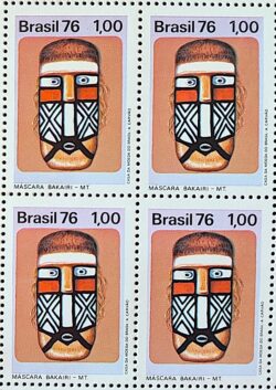 C 928 Selo Cultura Indigena Indio Bakairi 1976 Quadra