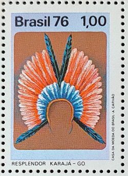 C 929 Selo Cultura Indigena Indio Karaja 1976 1