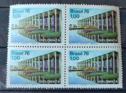 C 930 Selo Dia do Diplomata Diplomacia Itamarati Brasilia 1976 Quadra