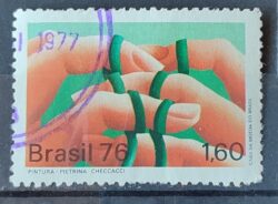 C 932 Selo Artes Plasticas Contemporaneas Mao 1976 Circulado 1