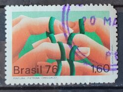 C 932 Selo Artes Plasticas Contemporaneas Mao 1976 Circulado 2