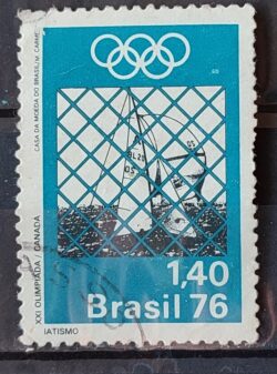 C 934 Selo Jogos Olimpicos Montreal Canada Iatismo 1976 Circulado 1