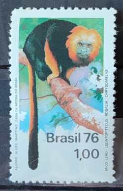 C 936 Selo Preservacao da Natureza Macaco Mico Leao 1976 1