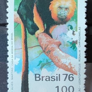 C 936 Selo Preservacao da Natureza Macaco Mico Leao 1976 1
