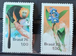 C 936 Selo Preservacao da Natureza Macaco Mico Leao 1976 Serie Completa