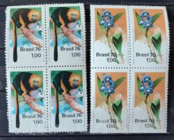 C 936 Selo Preservacao da Natureza Macaco Mico Leao 1976 Serie Completa Quadra