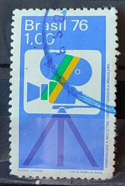 C 938 Selo Cinema Brasileiro Filme 1976 Circulado 1
