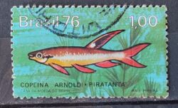 C 940 Selo Peixes de Agua Doce Piratanta 1976 Circulado 1
