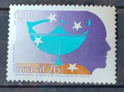 C 947 Selo Cinquentenario Enfermagem Saude 1976 1