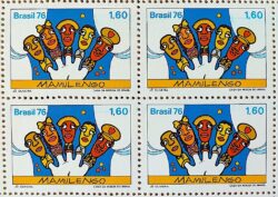 C 950 Selo Teatro Popular Mao Arte 1976 Quadra