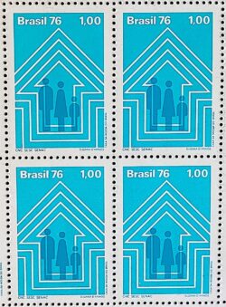 C 952 Selo Sesc e Senac Comercio 1976 Quadra