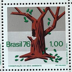 C 953 Selo Conservacao do Meio Ambiente Arvore 1976