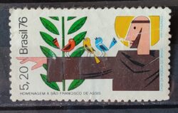 C 956 Selo Aniversario Sao Francisco Religiao 1976 Circulado 2