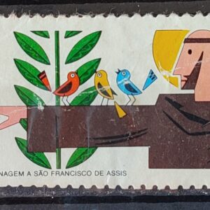 C 956 Selo Aniversario Sao Francisco Religiao 1976 Circulado 2