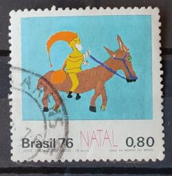 C 959 Selo Natal Papai Noel Religiao 1976 Circulado 1