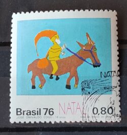 C 959 Selo Natal Papai Noel Religiao 1976 Circulado 2