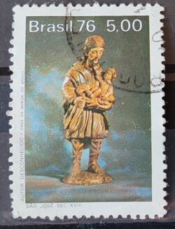 C 965 Selo Evolucao da Escultura Sao Jose 1976 Circulado 1
