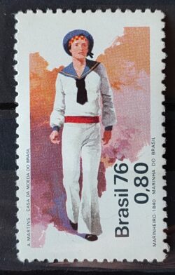 C 970 Selo Marinha do Brasil Militar Marinheiro 1976 2