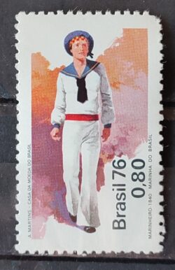 C 970 Selo Marinha do Brasil Militar Marinheiro 1976 3