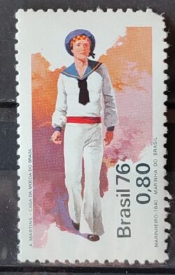 C 970 Selo Marinha do Brasil Militar Marinheiro 1976 4