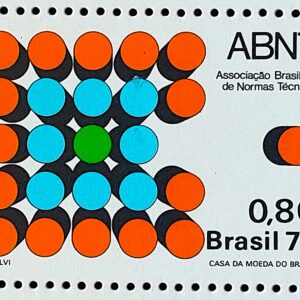 C 971 Selo Associacao Brasileira de Normas Tecnicas ABNT Educacao 1976