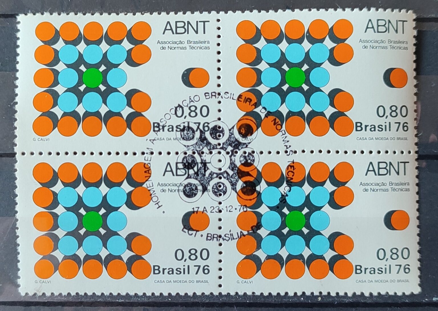 C 971 Selo Associacao Brasileira De Normas Tecnicas Abnt Educacao 1976 Quadra Cbc Bsb 7611