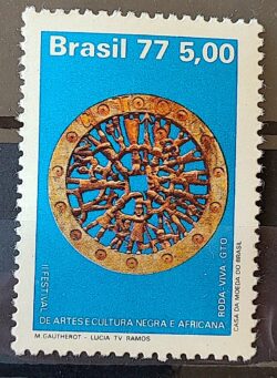 C 972 Selo Arte e Cultura Negra Africana Roda Viva 1977