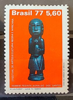 C 973 Selo Arte e Cultura Negra Africana O Pedinte 1977