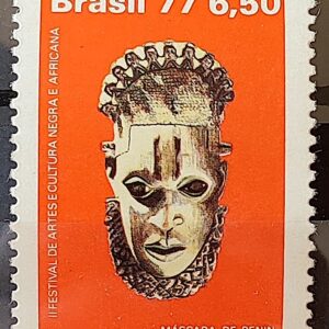 C 974 Selo Arte e Cultura Negra Africana Bascara Benin 1977