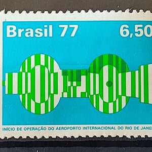C 975 Selo Aeroporto Internacional Rio de Janeiro Aviao Aviacao 1977