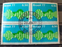 C 975 Selo Aeroporto Internacional Rio de Janeiro Aviao Aviacao 1977 Quadra CPD