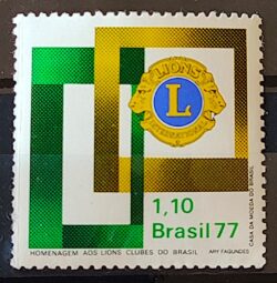 C 978 Selo Lions Clubes do Brasil Sociedade 1977