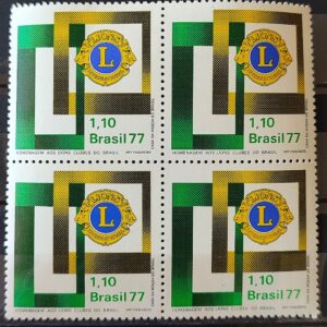 C 978 Selo Lions Clubes do Brasil Sociedade 1977 Quadra