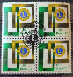C 978 Selo Lions Clubes do Brasil Sociedade 1977 Quadra CBC BSB