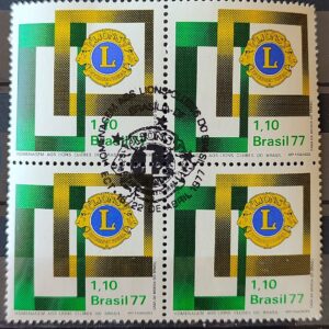 C 978 Selo Lions Clubes do Brasil Sociedade 1977 Quadra CBC BSB