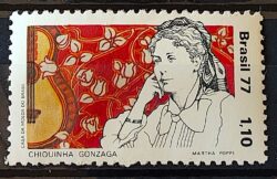 C 980 Selo Compositores Brasileiros Chiquinha Gonzaga Musica 1977